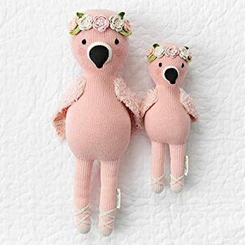 cuddle + kind Penelope The Flamingo Little 13" Hand-Knit Doll – 1 Doll = 10 Meals, Fair Trade, Heirl | Amazon (US)