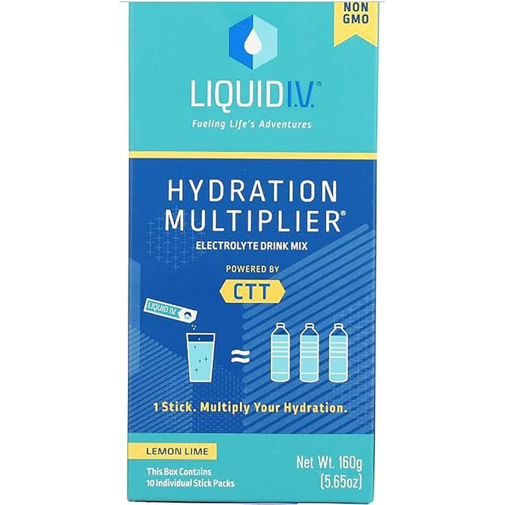 Liquid Iv Hydration Lemon Lime 10 Count 5.65 OZ | Amazon (US)