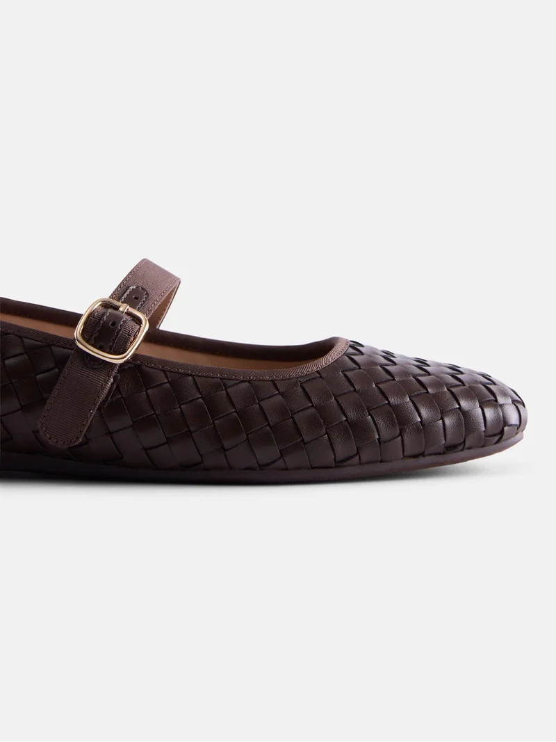 Scenario Women's Woven Mary Jane Flats | Walmart (US)