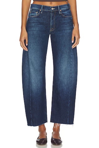 MOTHER The Mid Rise Full-Pipe Flood Fray Jeans in Unplugged from Revolve.com | Revolve Clothing (Global)