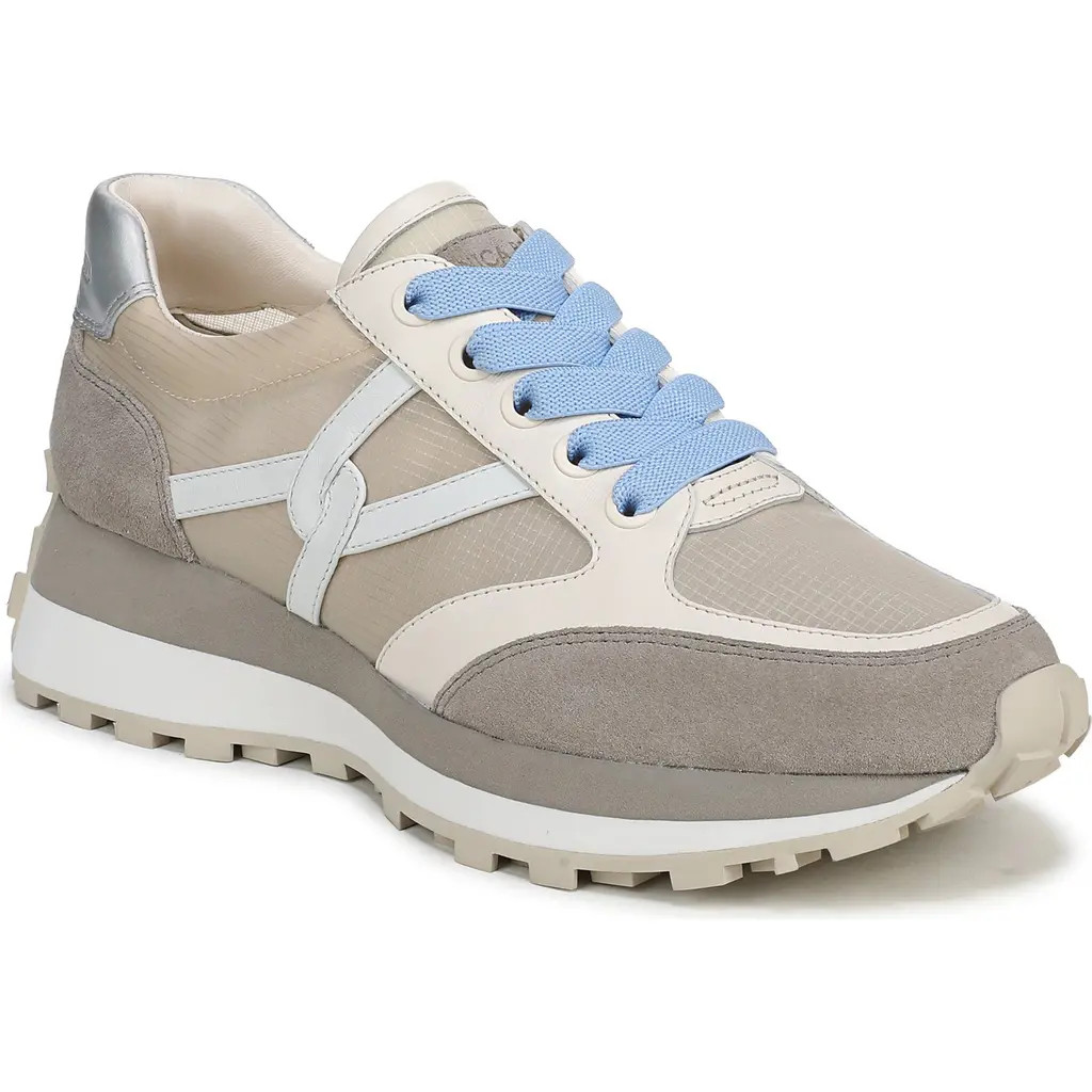 Veronica Beard Valentina Wedge Slip-On Sneaker in Sand/silver at Nordstrom, Size 8 | Nordstrom
