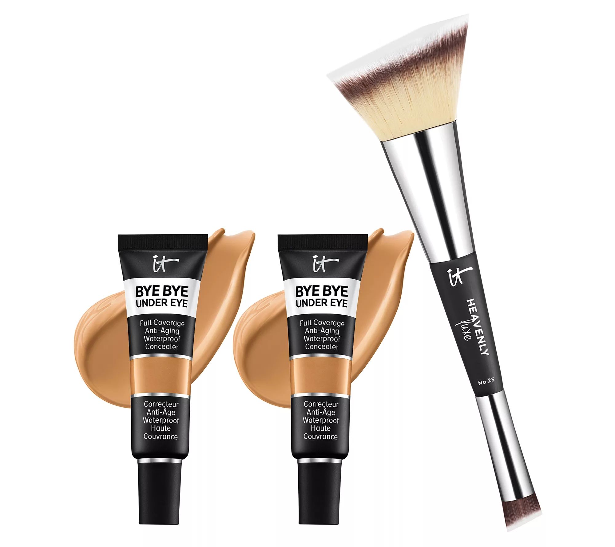 IT Cosmetics Bye Bye Under Eye Concealer Duo w/ Luxe Brush - QVC.com | QVC