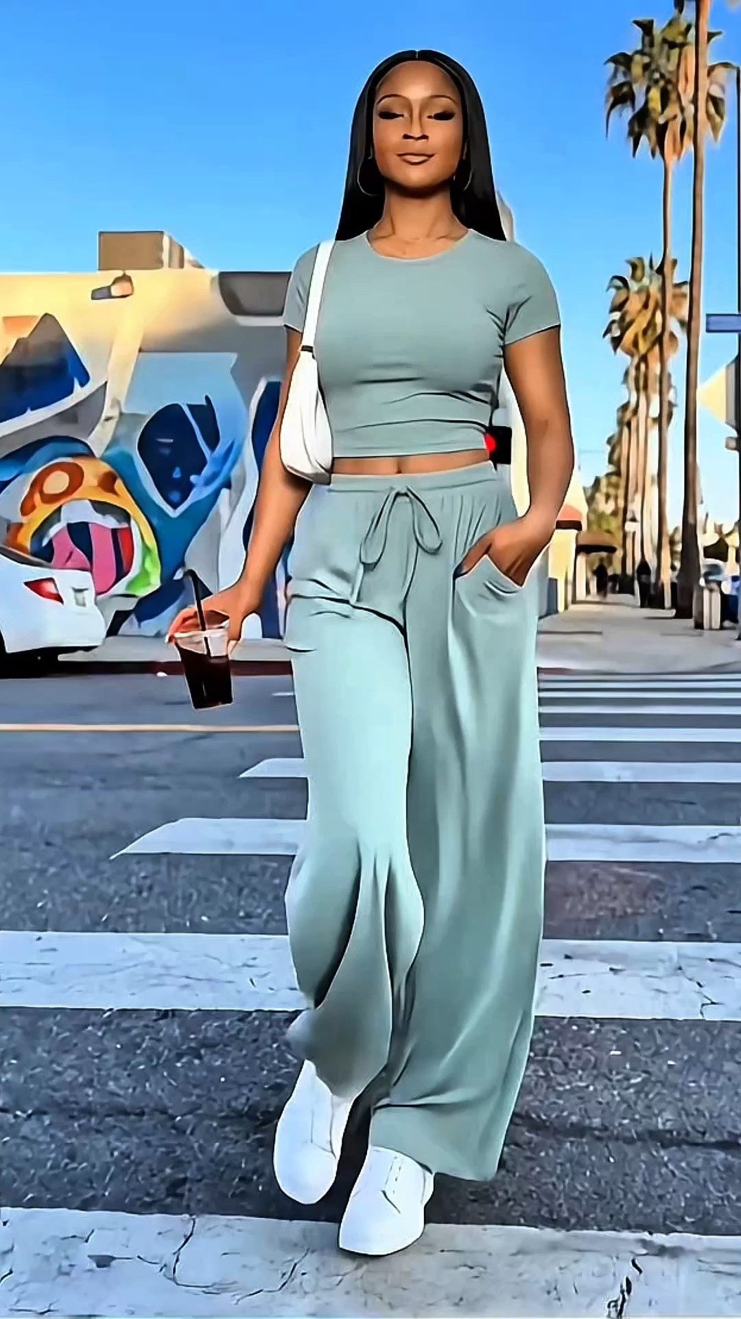 Summer-Ready Comfort & Style—Comes in a ton of colors Size XS-XL Experience the smooth, breathable feel of our signature rayon-spandex blend, perfectly tailored for warm weather. This lightweight set offers gentle stretch and all-day ease, keeping you cool and comfortable whether you're relaxing at home or out in the sun.
Confident & Practical Fit—Designed to elevate your everyday look. The short-sleeve top features delicate side ruching for a feminine touch, with a modestly cropped hem that hits just right to flatter your waistline. The flowy wide-leg pants complete the outfit with an adjustable drawstring waist and convenient side pockets—perfect for carrying essentials hands-free. Together, they create a chic, customizable silhouette that celebrates every body type with both style and everyday function.
Versatile & Cross Scenes Ready—Effortlessly adapts to your entire schedule. Enjoy polished comfort for Working From Home and virtual meetings. Transition seamlessly to running errands or coffee dates with sneakers. For weekend getaways, style it with sandals and a tote. Dress it up easily with jewelry for dinners or special events. Great for lounge, vacation, travel, and business casual settings to low-intensity workouts, it’s a truly capsule wardrobe staple for the season.
Machine Washable - Easy Care, Lasting Wear— for best results, machine wash cold in a laundry bag, then lay flat to dry or tumble dry low. Avoid bleach.

#LTKootd #LTKActive #LTKSaleAlert