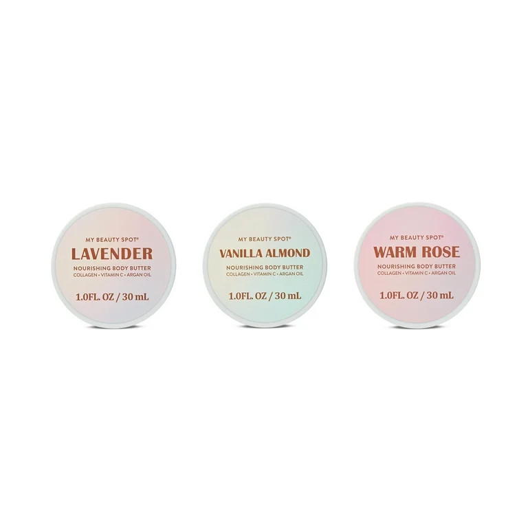 My Beauty Spot Rose Gold Body Butter Collection –3 x 30mL, Luxurious Hydration for All Skin Typ... | Walmart (US)