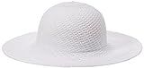 Collection XIIX Women's Packable Swirl Floppy Hat, White, One Size | Amazon (US)