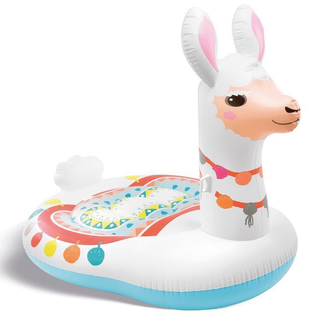 Intex 57294EP Giant Inflatable 6.5 x 5 Foot Mega Llama Island Ride On Swimming Pool Float | Target