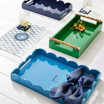 Scalloped Lacquer Tray | Mark and Graham
