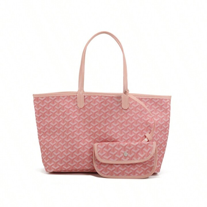 1pc Solid Color Sawtooth Pattern PVC Simple Tote Bag, Suitable For Women's Daily Use, Commuting, ... | SHEIN