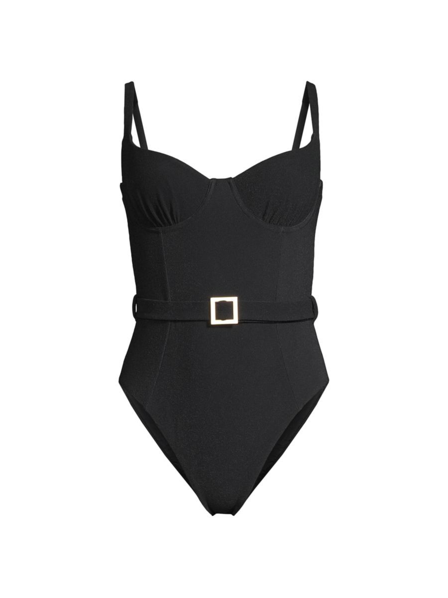 Belted One-Piece Swimsuit | Saks Fifth Avenue