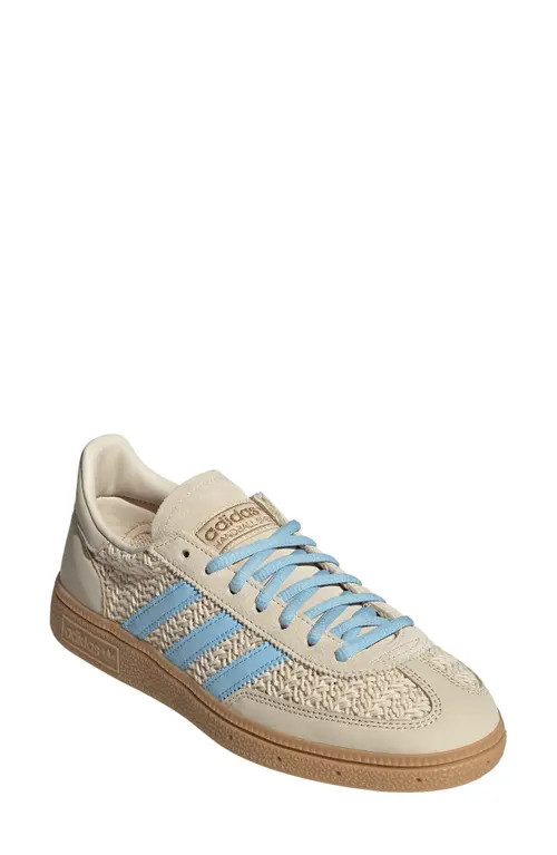 adidas Handball Spezial Sneaker in Sand Strata/Brown/Sky at Nordstrom, Size 8 | Nordstrom