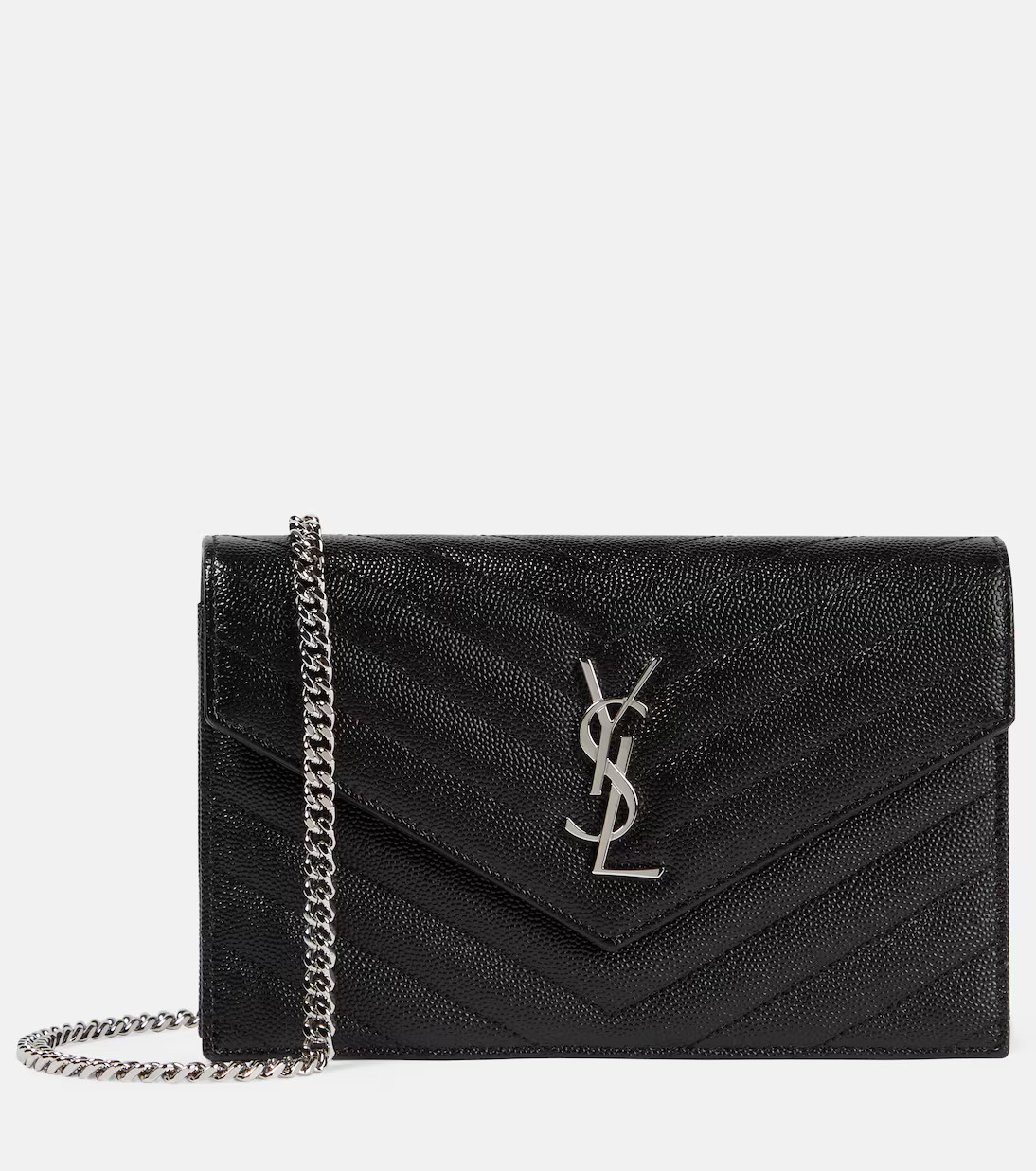 Cassandre matelassé envelope leather wallet on chain | Mytheresa (UK)