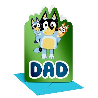 Bluey Father's Day Card for Dad from Kids, We Love You Lots, Includes Envelope | Target