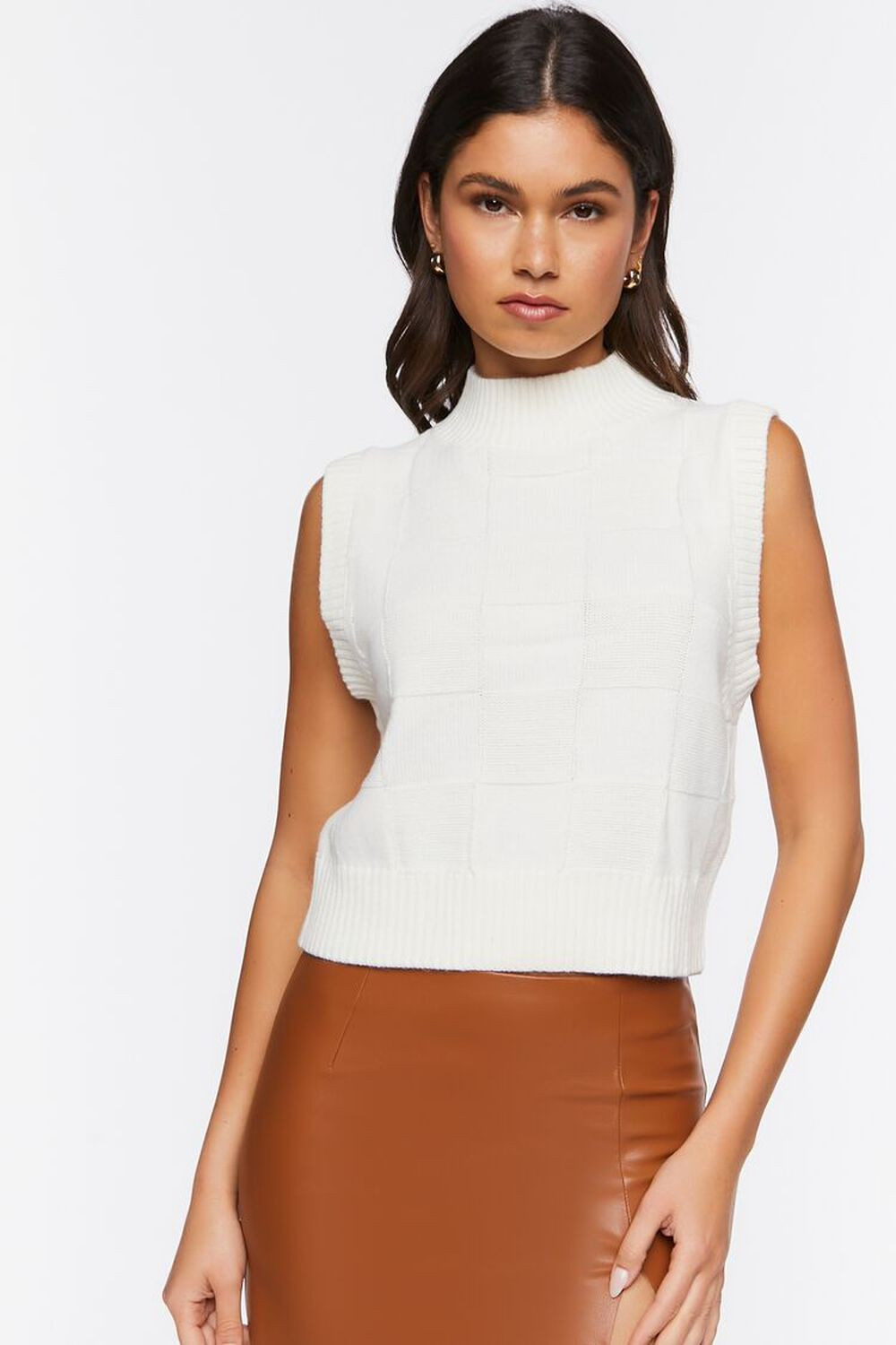 Mock Neck Sweater Vest | Forever 21 (US)
