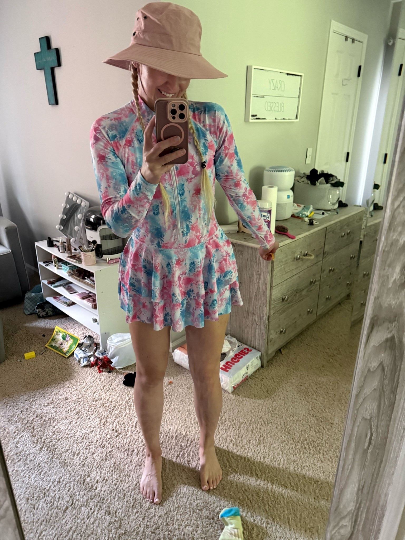 ☀️ The older I get, the more I realize that protecting my skin is one of the best investments I can make.

I wish I had been this sun-conscious in my 20s, but now you’ll almost always find me in a long-sleeve SPF swimsuit with a matching swim skirt. This one is SO cute, comfortable, and I get compliments every single time I wear it! 💛

This SPF sun hat came with me to Yellowstone and has quickly become one of my favorite summer essentials. It’s perfect for the pool, beach, lake days, and every sunny adventure in between. 🌊🏔️

Cute, comfortable, and protected is the summer vibe I’m keeping. 🩵☀️

#LTK #LTKSummer #LTKSeason #LTKBeach #LTKSwimsuit #LTKHat #LTKStyle #LTKFashion #LTKFinds #SummerStyle #BeachStyle #SunSmart #SunProtection #SPF #VacationStyle

#LTKstorytime #LTKSwim #LTKSeasonal