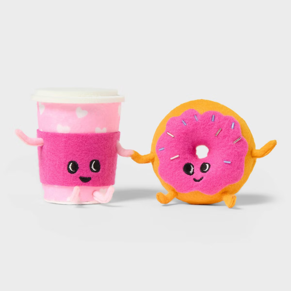 Valentine's Day Soft Fabric Duos Coffee and Donut - Spritz™ | Target