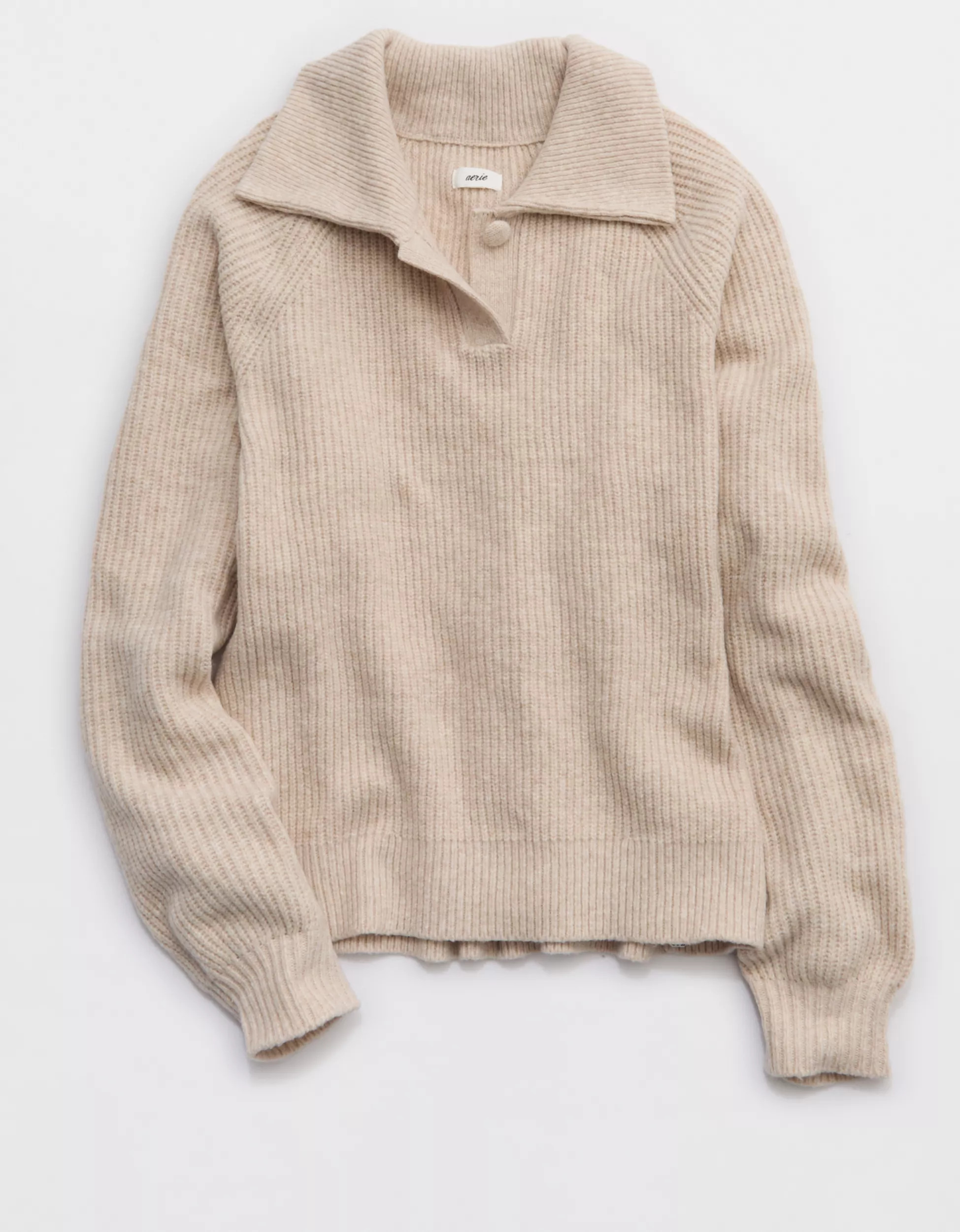 Aerie Classic Quarter Button Sweater | Aerie