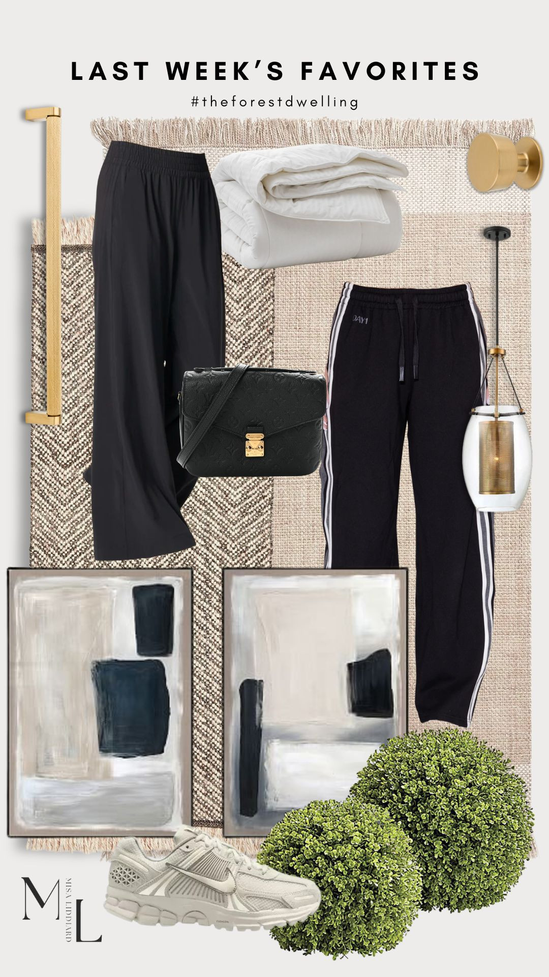 Sharing last week's faves! These track pants! Mid rise. Oversized fit. The Vomero 5's are so versatile. Super comfy shoe that you can wear every day. The Kian Rug is the best. I love to style it in my entry. Great for high traffic and pets.  

 #LTKdayinmylife #LTKHome