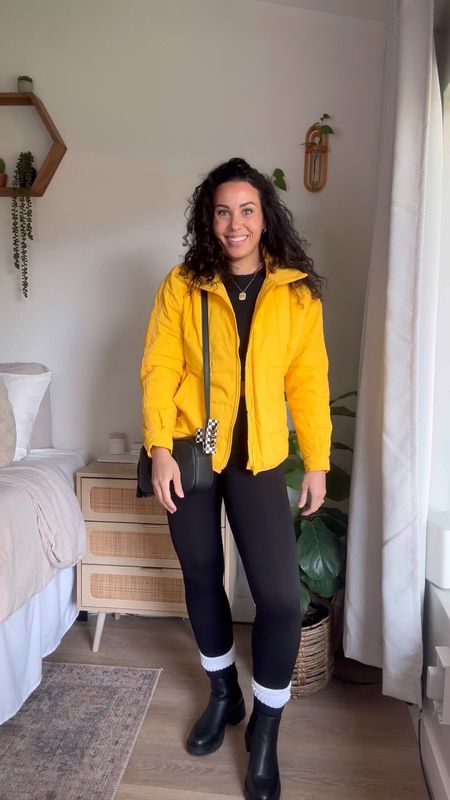 Jacket : medium , leggings: medium (kind of wish I got a small cause I like my leggings tight but these are fine) 💛 Packable puffer jacket , fp dupe , free people dupe , affordable jacket , amazon jacket , amazon finds , Pinterest outfit , mom outfit , winter outfit , leggings outfit

#LTKsalealert #LTKSeasonal #LTKU
