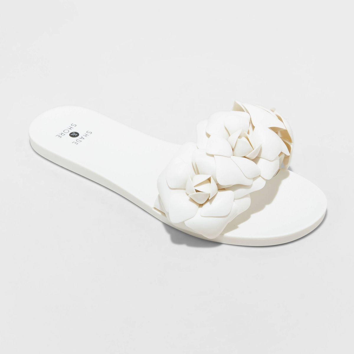Women's Mallory Jelly Sandals - Shade & Shore™ Cream 8 | Target