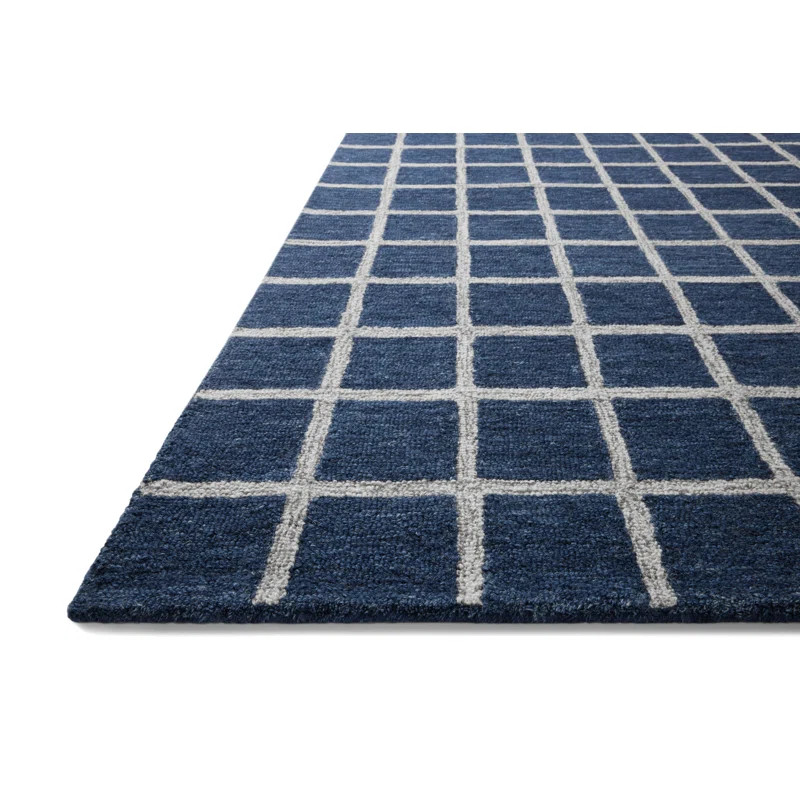Chris Loves Julia x Loloi Polly Navy / Silver Area Rug | Wayfair North America