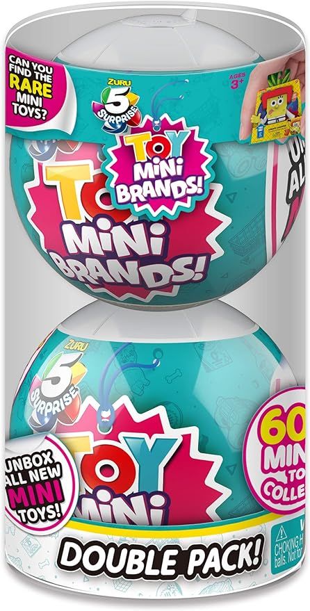 5 Surprise Toy Mini Brands Series 1 by ZURU (2 Pack) Toys Mystery Capsule Real Miniature Brands C... | Amazon (US)