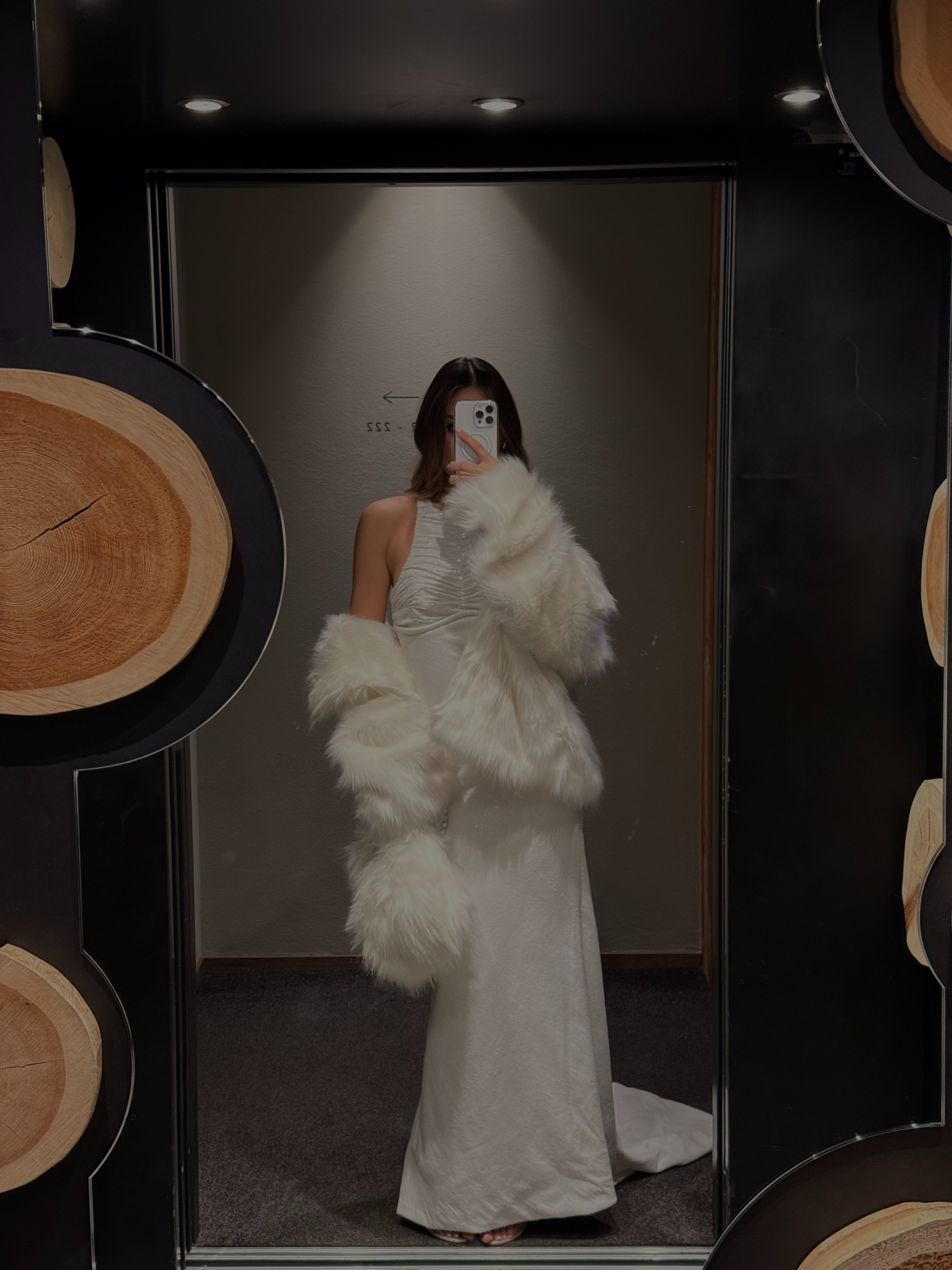 Timeless elegance 🤍

A long satin dress with soft draping and a delicate slit, paired with a faux fur stole for a luxurious touch.
A refined, minimal and super chic look perfect for evening events in a mountain chalet  

 #LTKitalia #LTKtravel
