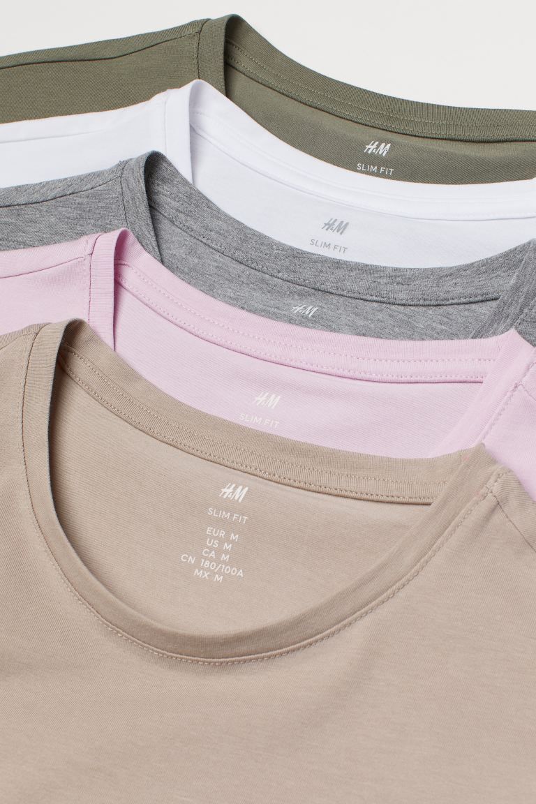 Crew-neck T-shirts in soft cotton jersey. | H&M (US + CA)