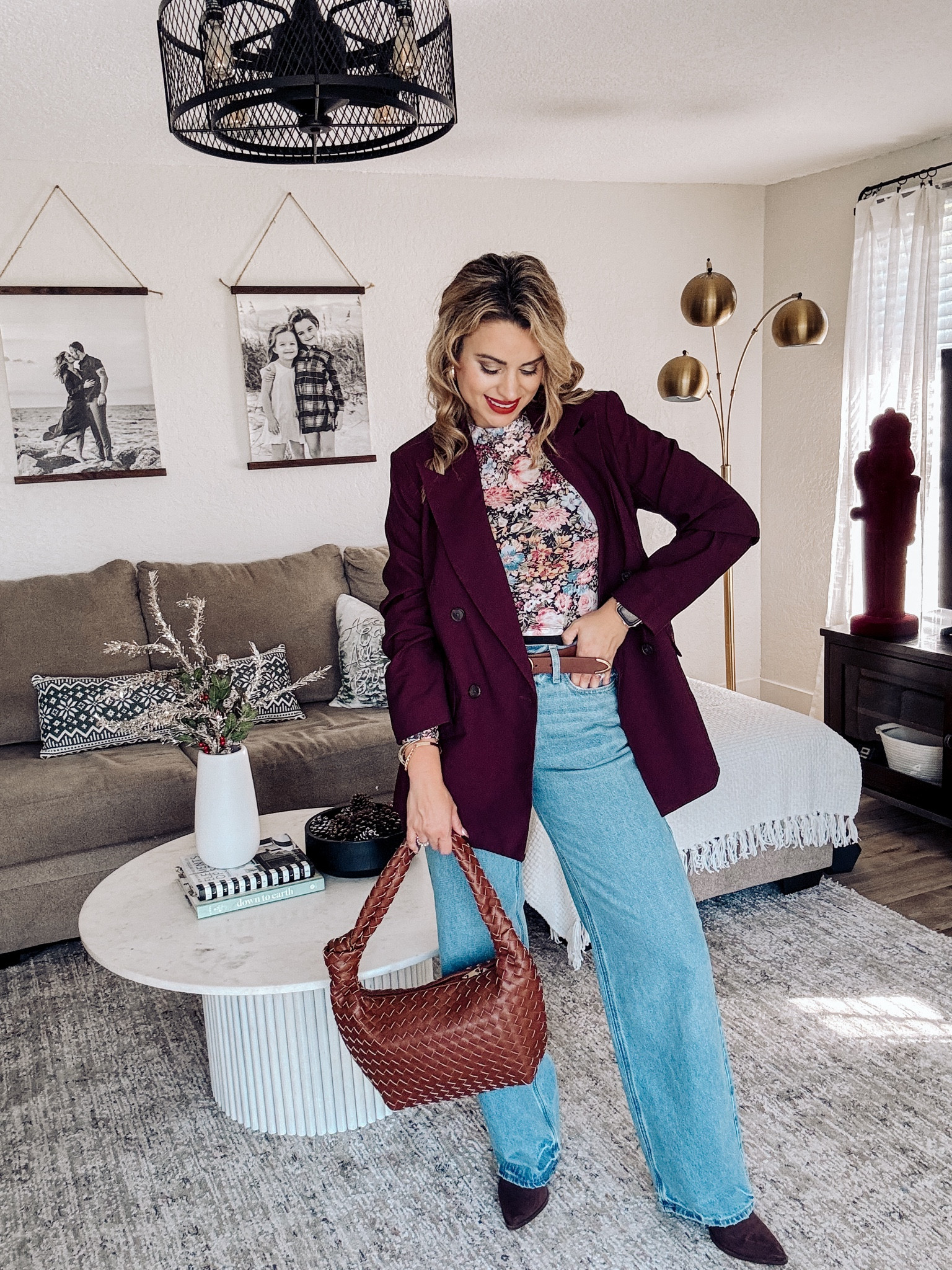 Thanksgiving outfit idea day3/5

Bows and burgundy are all the trend and love how it all came together. This would also be a great holiday party outfit!

Size 4 in denims
Size medium in top
Size small in blazer 


#LTKFindsUnder50 #LTKStyleTip #LTKHoliday