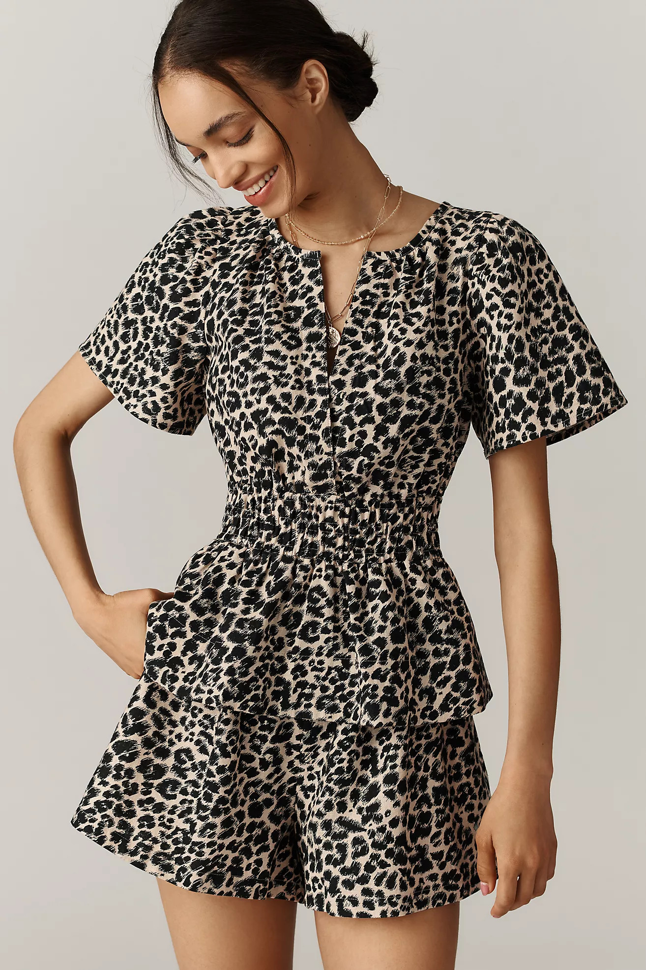 The Somerset Cotton-Linen Blouse | Anthropologie (US)