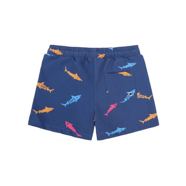 Toddler Boys Swim Trunks Quick Dry Boys Swim Shorts with Mesh Liner Beach Boys Bathing Suit Blue ... | Walmart (US)