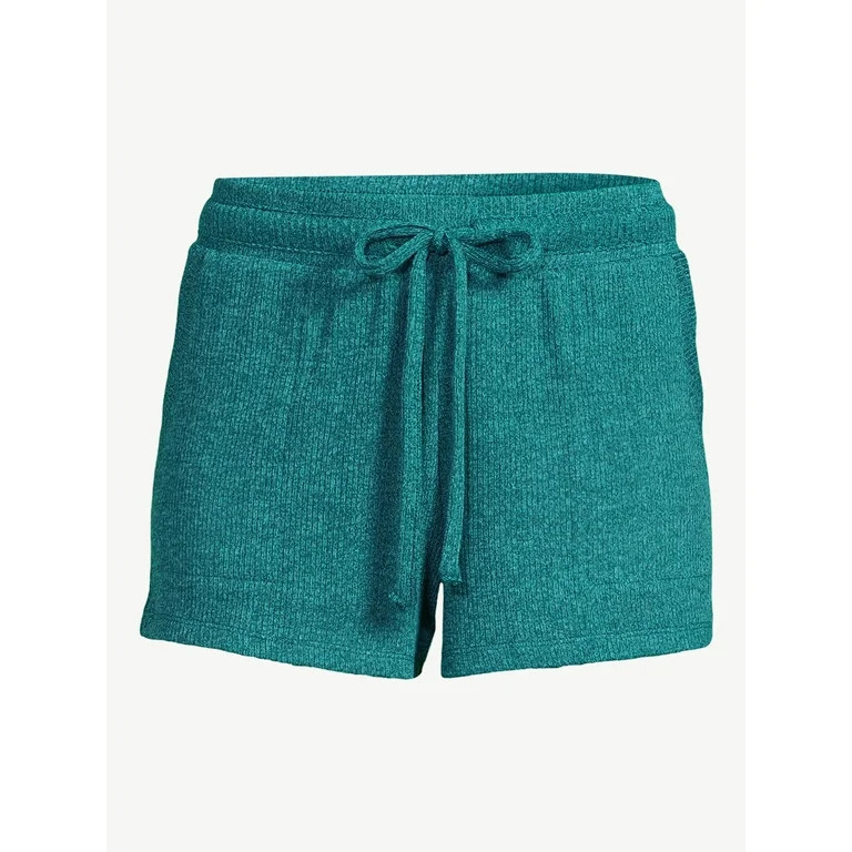 Joyspun Women's Hacci Knit Pajama Sleep Boxer Short, Sizes up to 3X | Walmart (US)