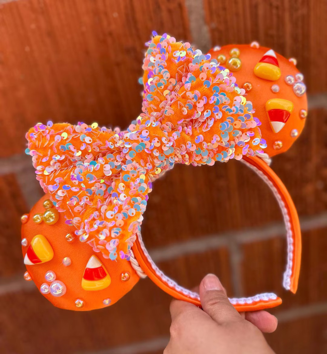 Candy Corn Minnie Ears - Etsy | Etsy (US)
