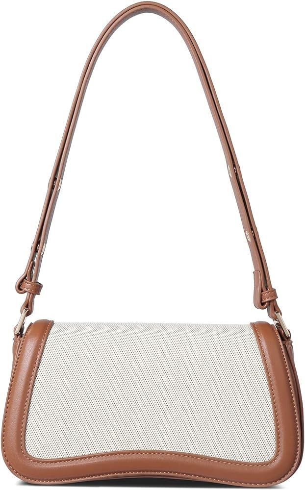 Amazon.com: CLUCI Small Shoulder Bags,Crossbody Purses for Women Vegan Leather Handbag Clutch Hob... | Amazon (US)