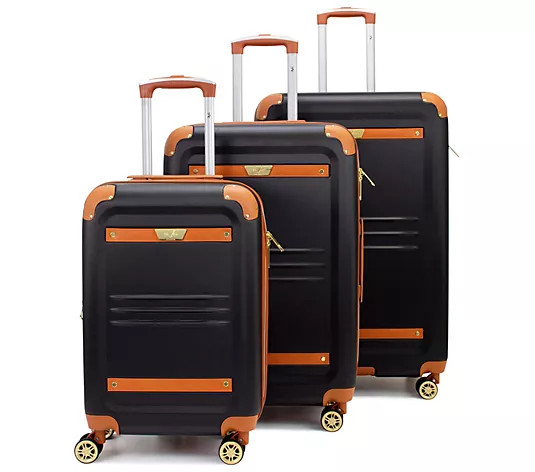 ITALIA 3-Piece Expandable Spinner Luggage Set - QVC.com | QVC