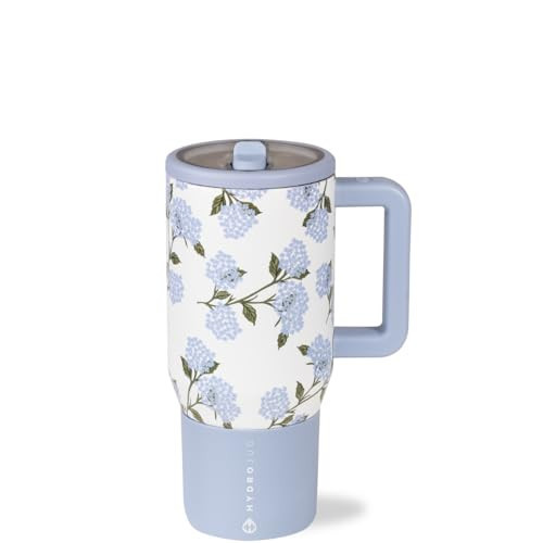 HydroJug Kids - 20 oz Insulated Kids Water Bottle with Flip Straw & Handle | Leak-Proof & Durable | Perfect for School, Sports, Lunch, Travel & Camp, Hydrangea | Amazon (US)