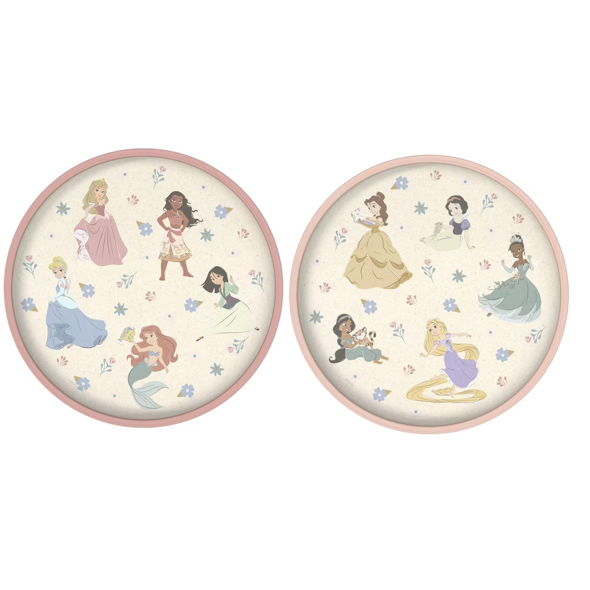 Zak Designs 2pk 8&quot; Princess Melamine Bamboo Plates | Target