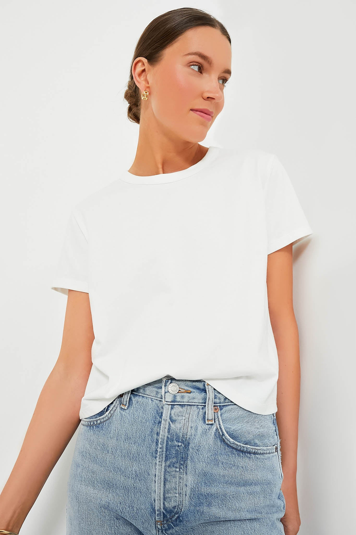 White Presley Boyfriend Tee | Tuckernuck (US)