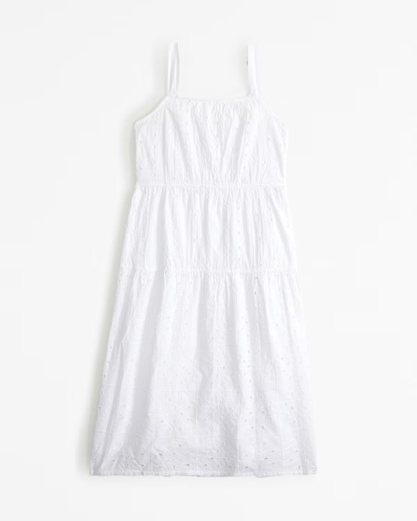 girls eyelet midi dress | girls dresses & rompers | Abercrombie.com | Abercrombie & Fitch (US)