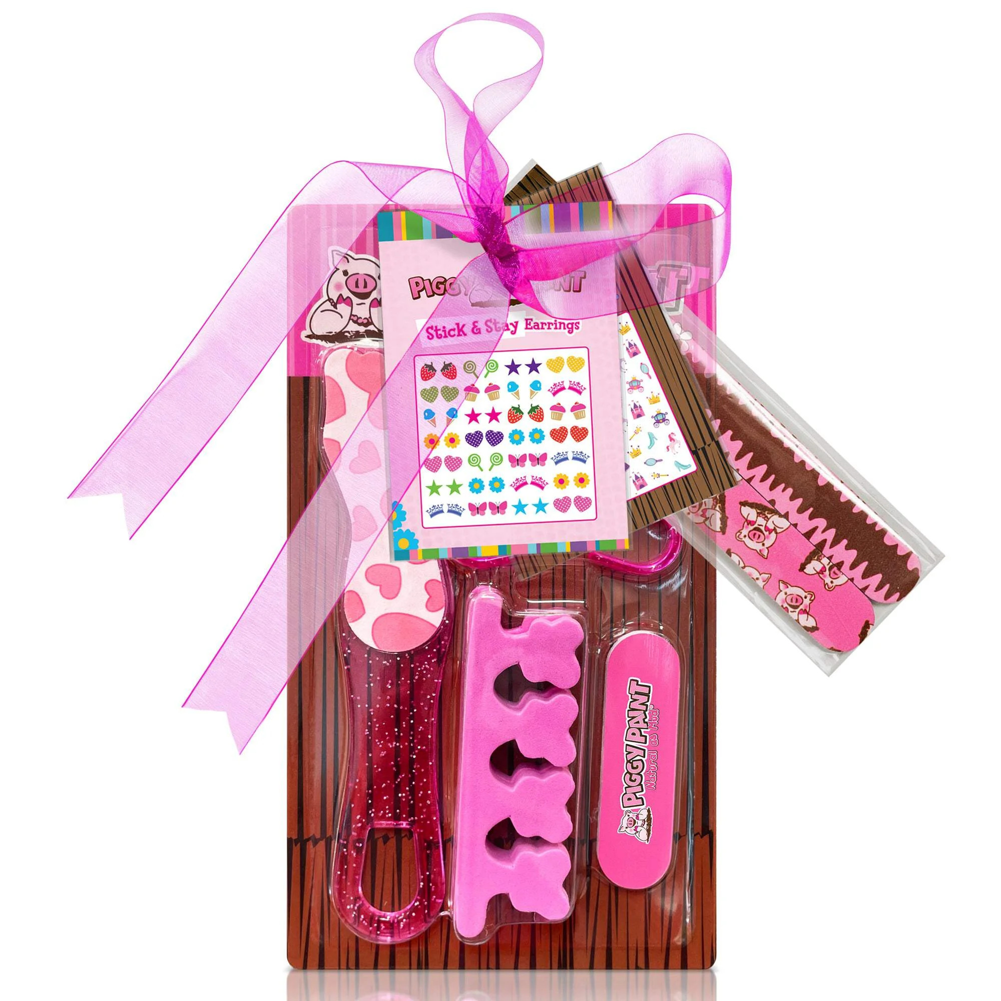 Piggy Paint Accessorize Me Nail Kit - Pedi Set, Nail Art, Stick-on Earrings, Files | Walmart (US)