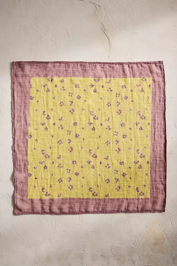 Watercolor Violets Gauze Bandana | Terrain
