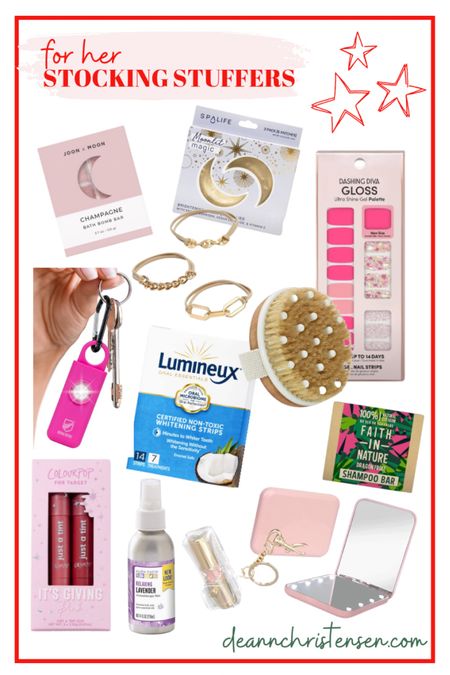 Stocking stuffers for her 🎁 #stockingstuffers #stockingstuffer #giftsforher #giftideas #gifts #giftguides #giftguide