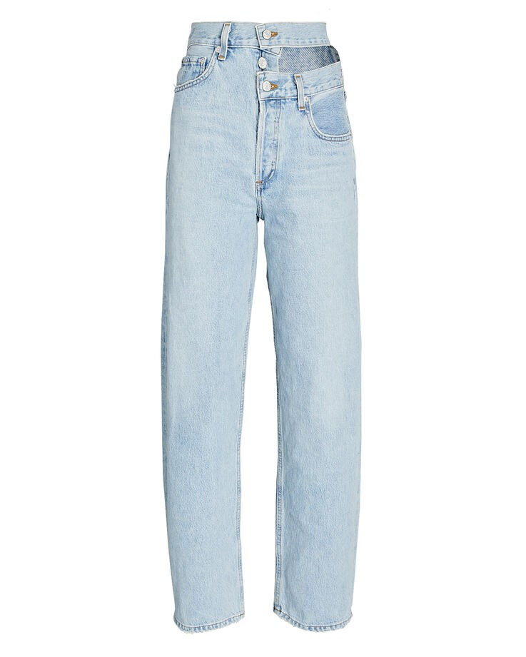 Broken Waistband Organic Straight-Leg Jeans | INTERMIX