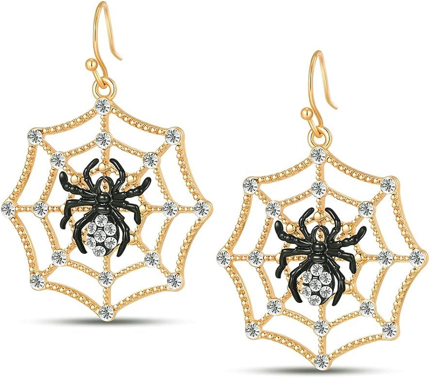 WOWORAMA Halloween Earrings for Women Cute Vintage Halloween Themed Drop Dangle Earrings Spider W... | Amazon (US)