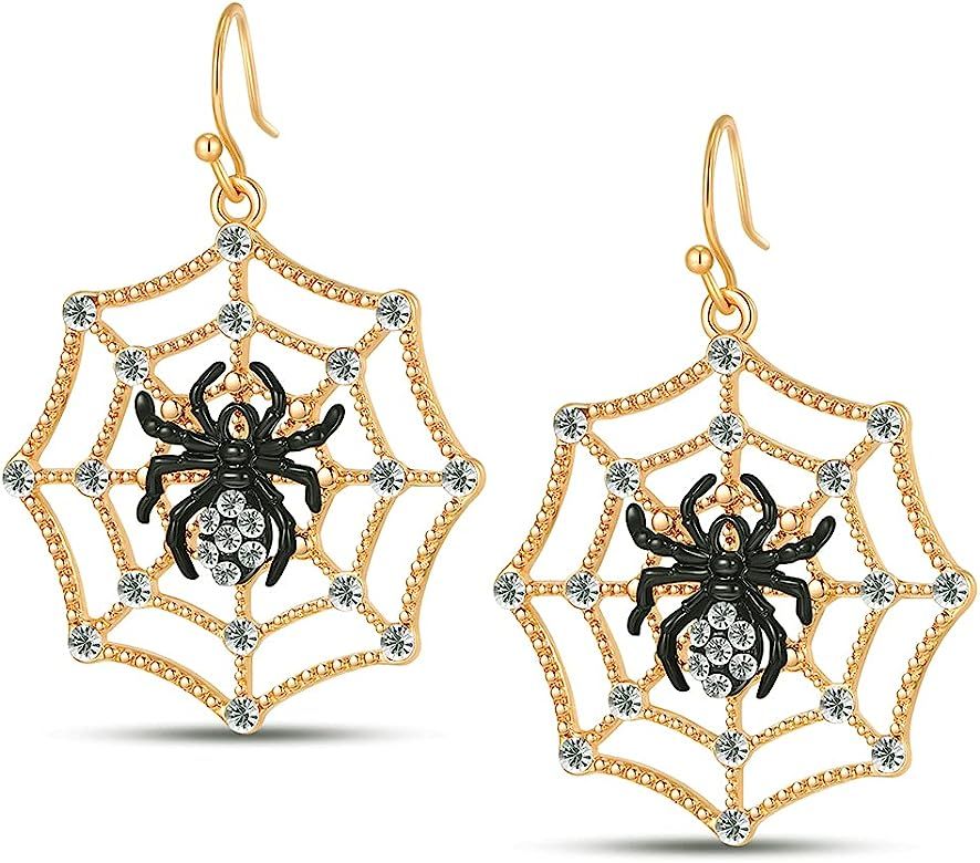 WOWORAMA Halloween Earrings for Women Cute Vintage Halloween Themed Drop Dangle Earrings Spider W... | Amazon (US)