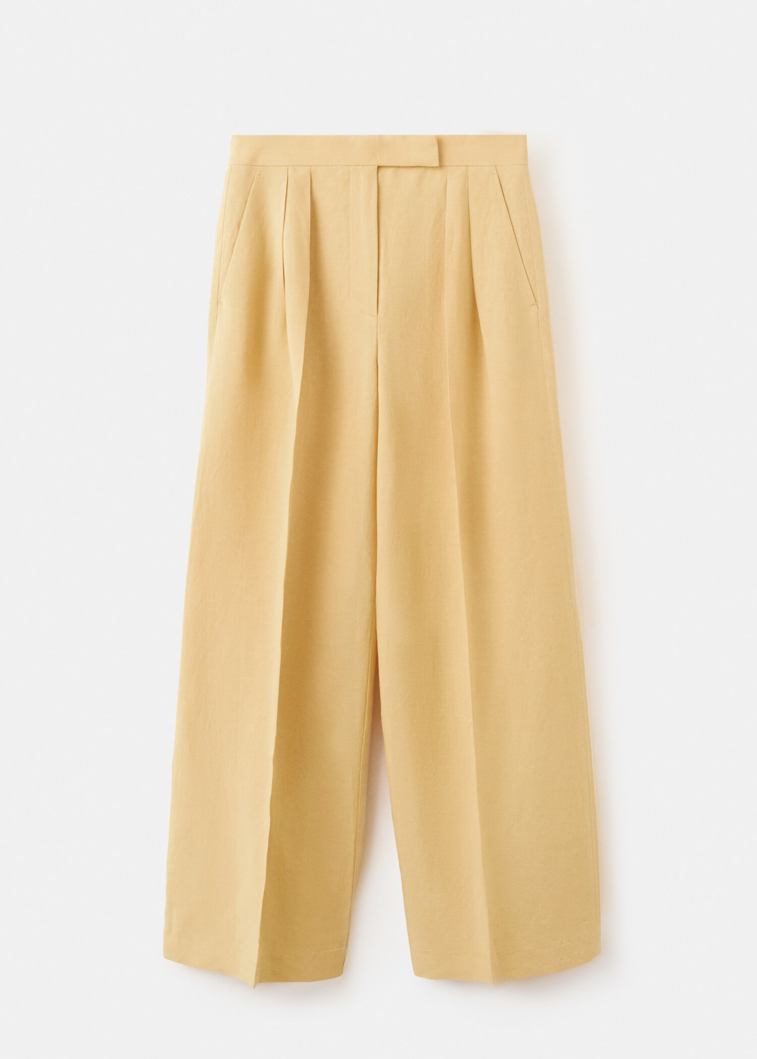 Straight mid-rise trousers | MANGO (UK)