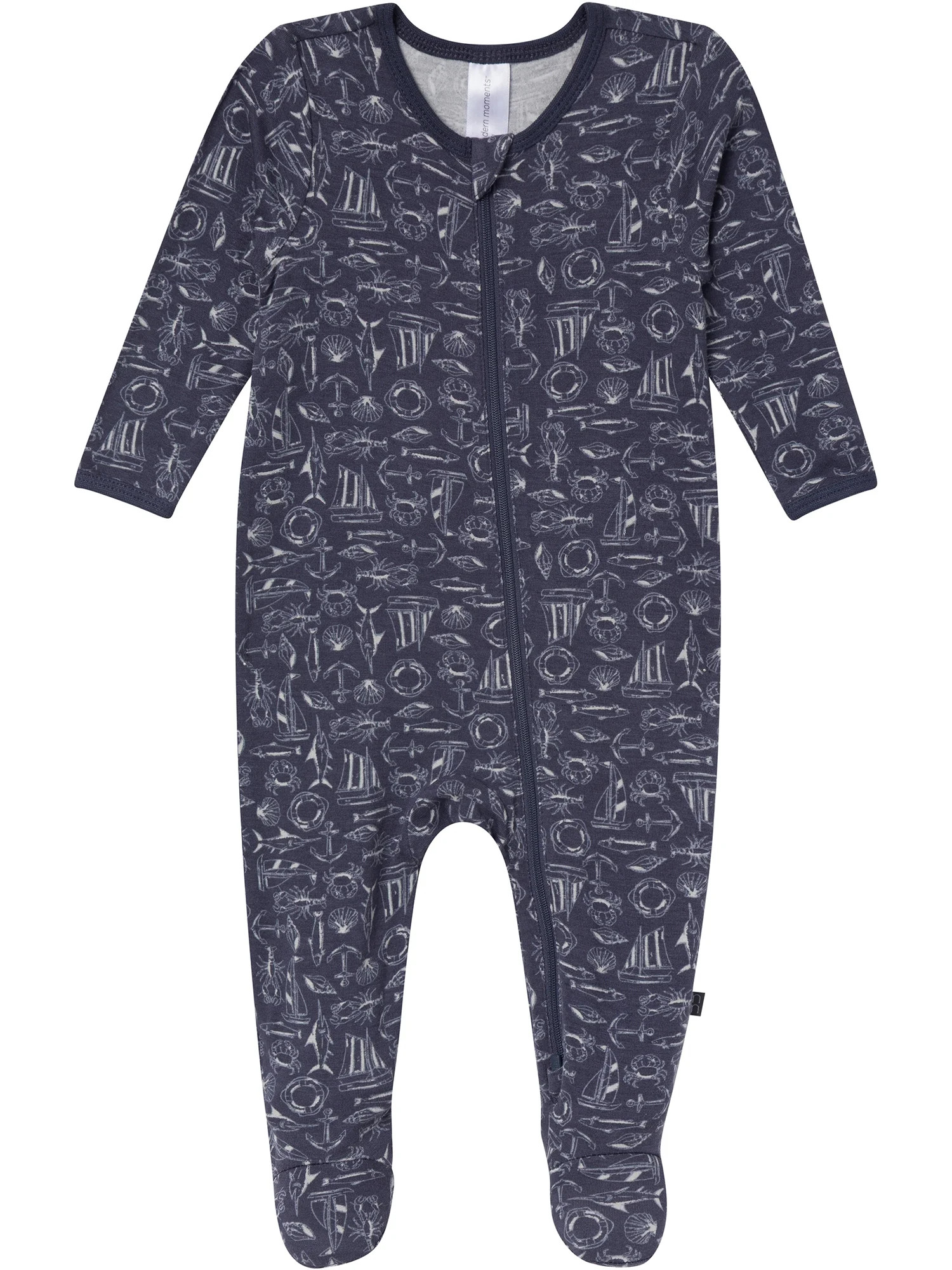 Modern Moments by Gerber Baby Neutral Viscose Patriotic Americana Two-Way Zip Sleep 'N Play Foote... | Walmart (US)