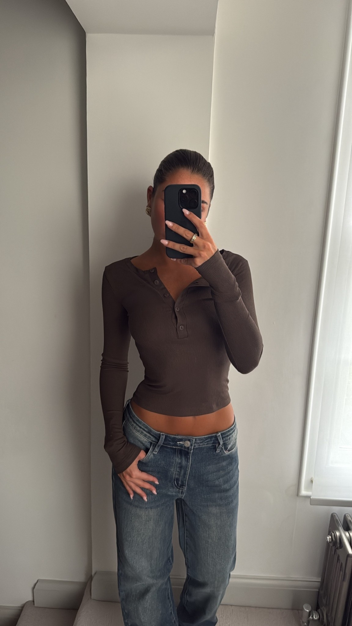 soft rib long sleeved top, basic essentials, every day wear, casual outfit, winter layers 

#LTKautumn #LTKwinter #LTKuk