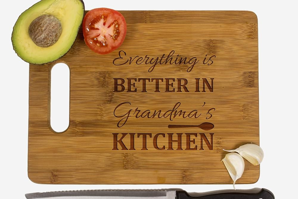 Krezy Case Wooden Cutting Board, Laser Engraved Board, Chopping board-Gift for Mom, Gift for Gran... | Amazon (US)