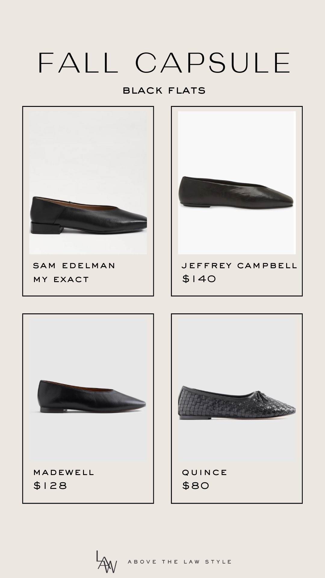 Fall Capsule: Black Flats

#LTKStyleTip #LTKShoeCrush #LTKFindsUnder100