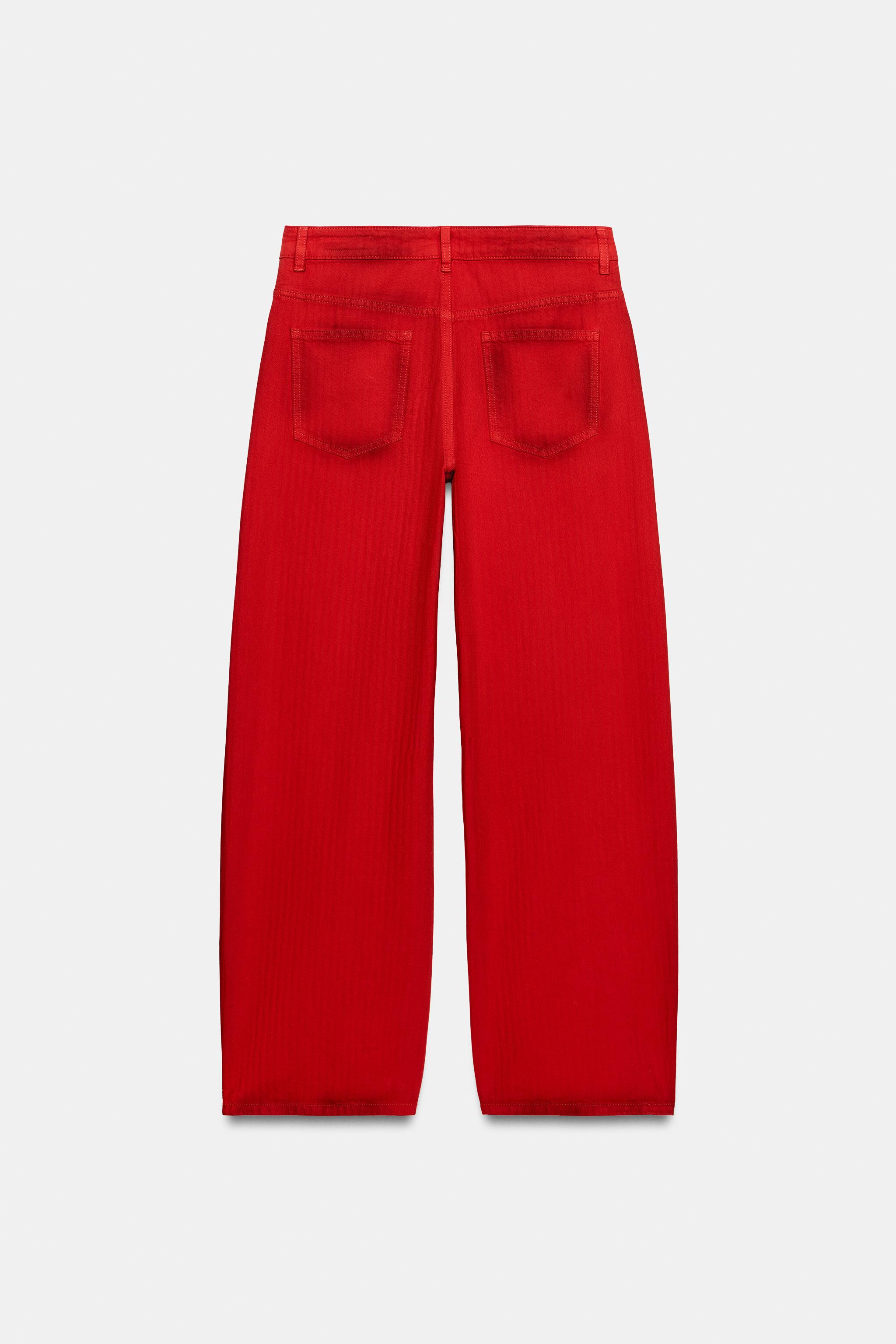 ZW COLLECTION LOW-RISE WIDE-LEG JEANS | Zara UK